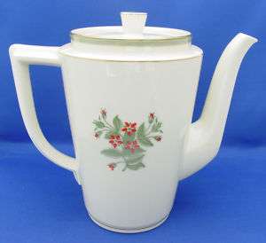 Coffee Pot & Lid Royal Copenhagen FENSMARK Red Green  