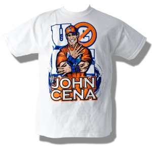  WWE John Cena Basics Cartoon You Cant See Me White Kid 