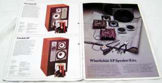 WHARFEDALE Speakers vintage brochure XP SP series rare  
