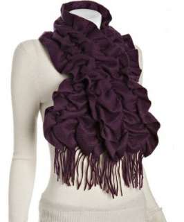 Sayami warm sand cashmere fringe squiggle scarf   