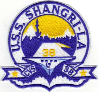 USS Shangri La CVS 38 (US Navy Ship Patch)  