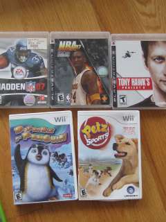   Playstation PS2 PS3 Tony Hawks NCAA MAdden Nascar Xbox 360 Wii  