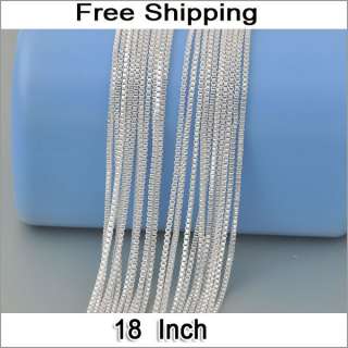   18 Inch New Fashion Jewelry Lot 60% Silver Boxes Necklace Chain  