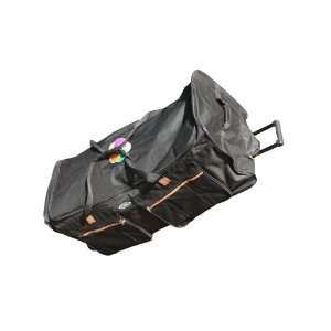 Wisdom Luggage 40 Rolling Wheeled Black 1200 Denier Duffel Bag with 