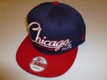 Chicago White Sox Navy w/t Red Brim 9FIFTY Snapback Hat New Era  