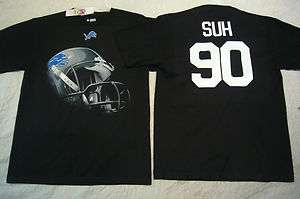 80 Mens 100% Licensed NFL Apparel Lions NDAMUKONG SUH Football Jersey 