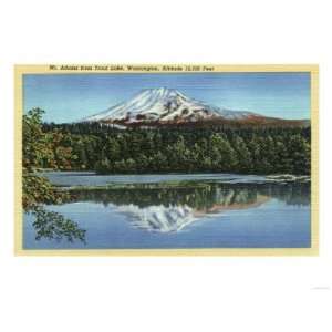   Mt. Adams from Trout Lake Giclee Poster Print, 24x32