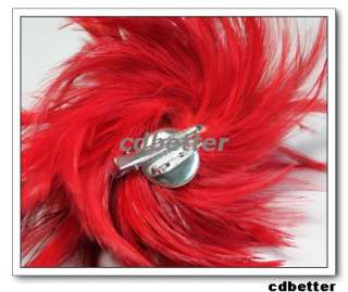   Vogue Layered Feather Style Quality Brooch Pin/ Hair Clip Headdress