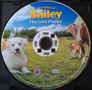 ADVENTURES OF BAILEY THE LOST PUPPY DVD Dog Family Film  