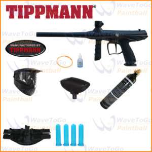 Tippmann Gryphon Black Paintball Gun 4+1 9oz MEGA Combo  