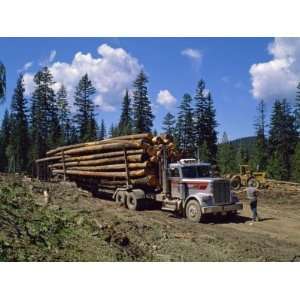 Logging Truck, British Columbia, Canada, North America Photographic 