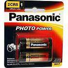 PANASONIC CR 123A 3V PHOTO LITIUM BATTERY 5PK NEW  