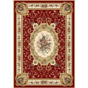  Royalty Machine woven Red Oriental Rug Size 52 x 72 