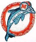 NFL MIAMI DOLPHINS FOOTBALL PATCH PATCHES (LARGE)