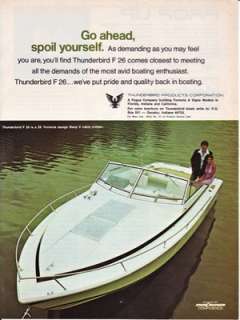Thunderbird 26’ Formula Cabin Cruiser 1975 Ad  