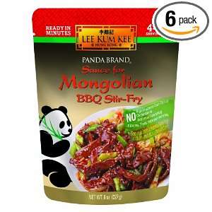 Panda Sauce For Mongolian BBQ Stir Fry, 8 Ounce (Pack of 6)  