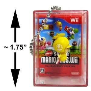  New Super Mario Bros Wii Bobble Figure Keychain Cube 