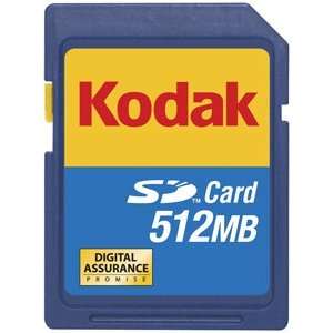  Kodak Branded Cards   Sd CARDS512 Mb No Security (Retail 