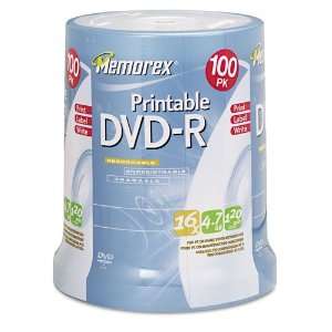  Memorex Products   Memorex   Inkjet Printable DVD R Discs 
