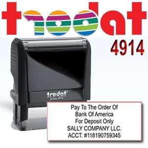 NEW TRODAT 4914 (Ideal 200) CUSTOM SELF INKING ADDRESS STAMPS  