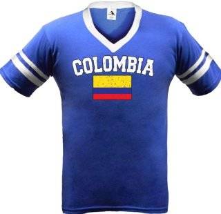   Soccer Ringer T shirt, Colombian Soccer Mens Ringer T shirt