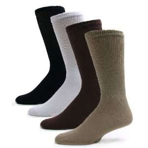  Sole Pleasers Mens Bold Assorted Diabetic Crew Socks   12 