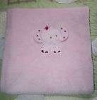   /Nor​th Point Pink Plush & Fleece w/Elephant Baby Girl Blanket VGUC