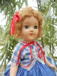 Vintage 15 Ideal Toni Hard Plastic Doll   Shirley Temple Pedigree 
