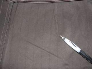 Bob Mackies Pinstripe Trousers w/Tab Detail BROWN/PXL  