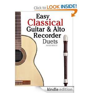 Easy Classical Guitar & Alto Recorder Duets Featuring music of Bach 