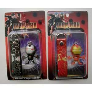  2 Iron Man Mobile Cell Phone Charm Strap Set Everything 