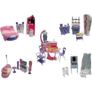  Trendy 170 Piece Doll House Furniture Toys & Games