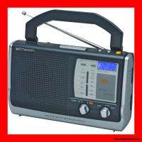 Emerson Portable AM FM Weather Radio With Digital Clock  
