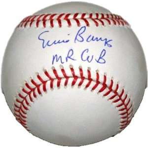   Banks Autographed Ball   Official Mr Cub Insc   Autographed Baseballs