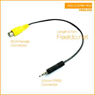 5mm TRS plug to RCA female adaptor for GPS Video Input  