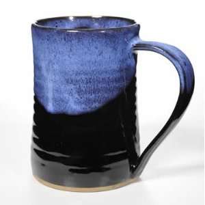   Blue 24 ounce Pottery Tankard Beer Mug 