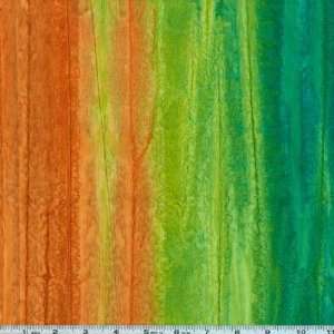  45 Wide Patina Handpaints Rainbow Batik Cactus Fabric By 
