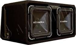   ENCLOSED BOX BOXED 12THUNDER SQUARE DUAL/PAIR SUBWOOFERS SUBS  