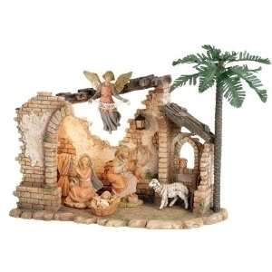   Nativity Scene with Lighted Stable 6 Piece Set #54621