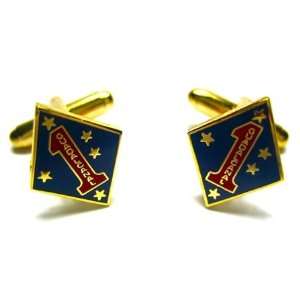   USMC Marine Corps Gold 1st Division First to Fight Cufflinks Jewelry