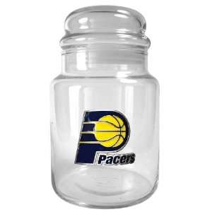 Indiana Pacers NBA 31oz Glass Candy Jar   Primary Logo  