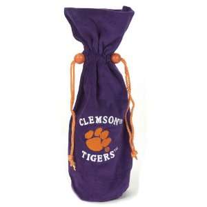  Clemson Tigers NCAA Drawstring Velvet Bag (14 inch 