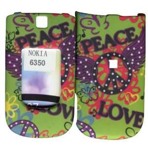  Green Love & Peace Nokia 6350 at&t Case Cover Hard Phone 