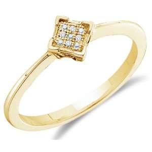   Engagement Ring   Square Princess Shape Center Setting w/ Pave Set