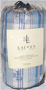 RALPH LAUREN Sundeck Plaid DOWN FULL / QUEEN COMFORTER NEW 1ST Quality 