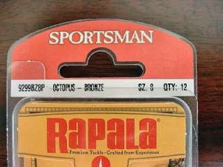 Rapala/VMC Sportsman 9299BZ8P Octopus Hooks Bronze  