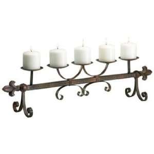  Old World Aged Rust Candleholder