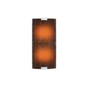  Outdoor Wall Sconce with Bubble Glass shade in Bronze Shade Color