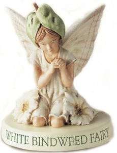 Retired Cicely Mary Barker White Bindweed Flower Garden Fairy Figurine 