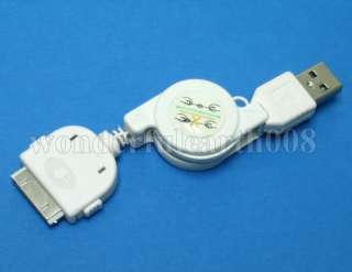 2x New Retractable USB Cable for Apple iPhone iPod  